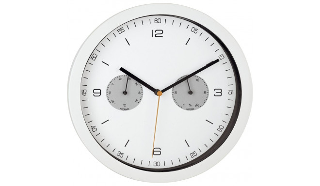 Mebus 52826 valge raadiojuhitav seinakell