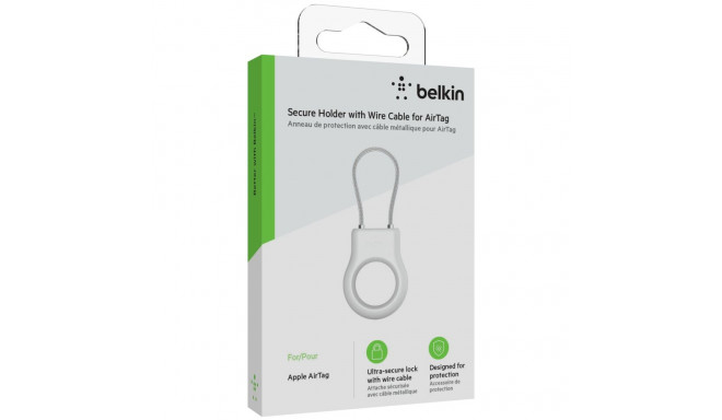 Belkin Secure Holder Wire Loop Apple AirTag, white MSC009btWH
