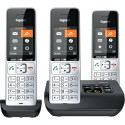 Gigaset COMFORT 500A trio hõbe-must