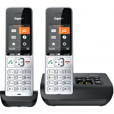 Gigaset COMFORT 500A duo hõbe-must