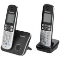 Panasonic KX-TG6812GB Must Juhtmeta Telefon