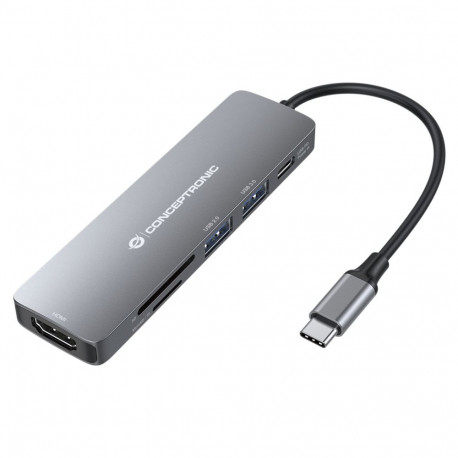 Conceptronic DONN11G 6-ühes USB-C adapter
