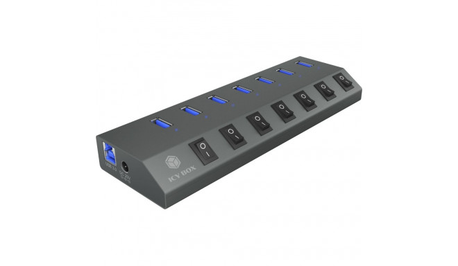 ICY BOX IB-HUB1701-C3 7-porti USB 3.0 Type-A jaotur