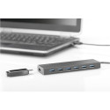 DIGITUS USB 3.0 jaotur 7-porti, sisaldab 5V/3,5A toiteadapterit DA-70241-1