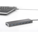 DIGITUS USB 3.0 jaotur 7-porti, sisaldab 5V/3,5A toiteadapterit DA-70241-1