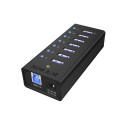 RaidSonic ICY BOX IB-AC618 7-Port USB 3.0 Hub Aluminium RaidSonic ICY BOX IB-AC618 7-Port USB 3.0 Hub Aluminium