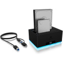 RaidSonic ICY BOX IB-127CL-U3 kahe pesaga dokk ja kloonimisjaam