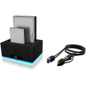 RaidSonic ICY BOX IB-127CL-U3 kahe pesaga dokk ja kloonimisjaam