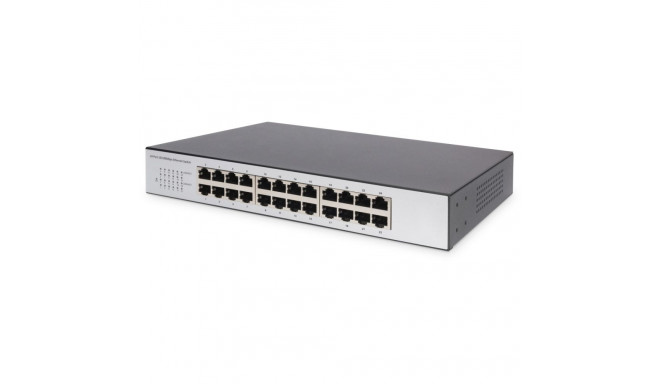 DIGITUS 24-porti kiire Etherneti lüliti, haldamata