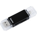 Hama USB 2.0 OTG Kaardilugeja Basic SD/microSD must