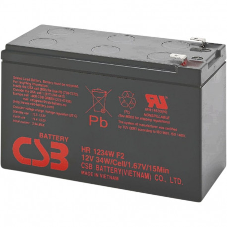 PowerWalker 12V/9Ah CSB VRLA Rechargeable Battery