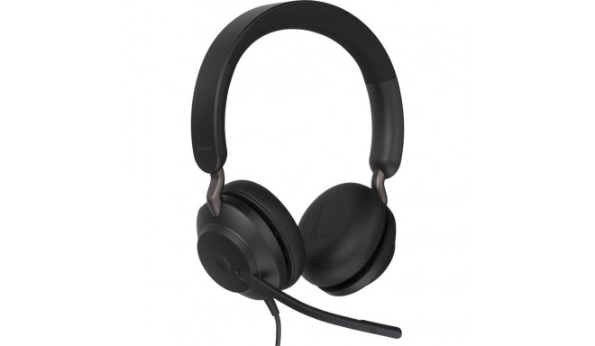 Jabra Evolve2 40 UC stereo peakkomplekt must USB-A