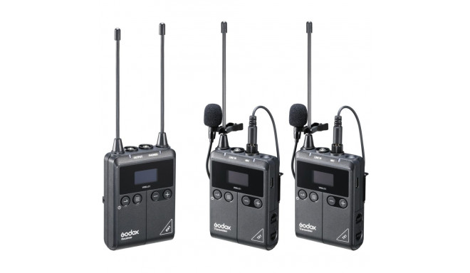 Godox WmicS1 Kit 2 UHF juhtmevaba lavalier-süsteem