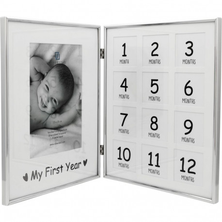 Zilverstad minu esimene aasta 13 fotot metall hõbetatud 7614231