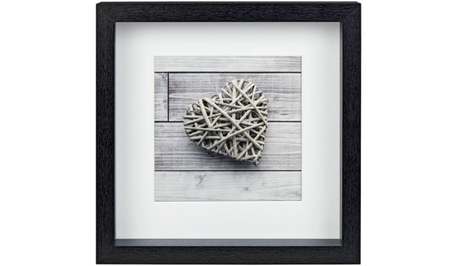 Hama Scala 3D black 23x23 Portrait Wood Passepartout 59773