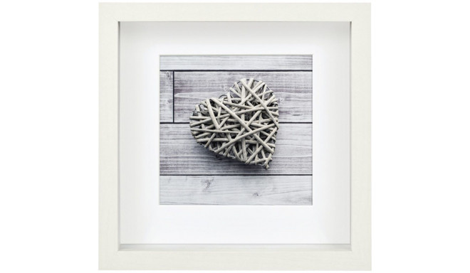 Hama Scala 3D valge 23x23 portree puidust paspartuu 59777