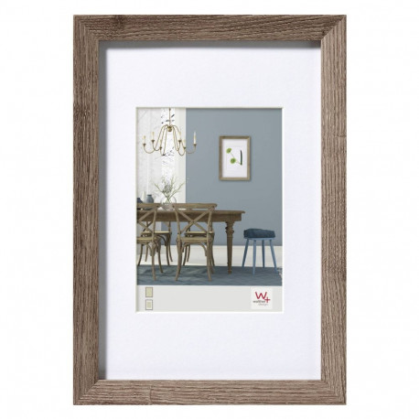 Walther Fiorito nut tree 20x30 Wood incl. Passepartout EF030N