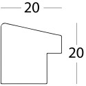 Walther Fiorito pähklipuu 30x40 Puit koos Passepartout EF040N