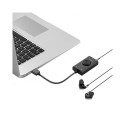 Orico SC2 External Multifunction Sound Card with USB-A - Black