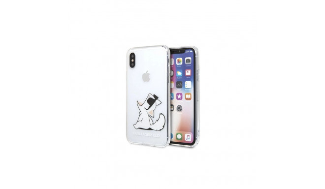 Karl Lagerfeld Choupette Fun iPhone X/Xs Case - Transparent