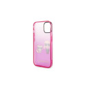 Karl Lagerfeld Gradient Ikonik Karl & Choupette Case for iPhone 14 / 15 / 13 6.1" - pink