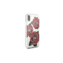 Guess Flower Desire Red Rose iPhone X Case - Transparent