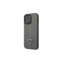 Guess Saffiano Triangle Logo case for iPhone 13 Pro / 13 6.1" - silver