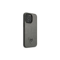 Guess Saffiano Triangle Logo case for iPhone 13 Pro / 13 6.1" - silver