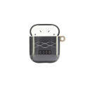 Audi IML Geometric Pattern Case for AirPods 1 / 2 - Gray