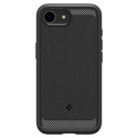 Spigen Rugged Armor MagSafe case for iPhone 16e - black