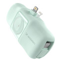 Wozinsky WF16-YLS 5000mAh 15W Lightning Mini Power Bank with Built-in USB-C Cable and Apple Watch Ch