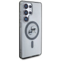 Karl Lagerfeld Button Karl & Choupette Heads Printed Logo MagSafe Samsung Galaxy S25 Ultra case 