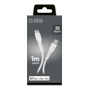 SBS TECABLELIGTC1W USB-C - Lightning Cable MFi Certified, 1m - White