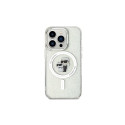 Karl Lagerfeld Karl&Choupette Glitter MagSafe case for iPhone 15 Pro - transparent