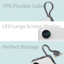 Choetech 10000mAh LED display power bank with Type-c and Lightning port cable with magnetic wireless