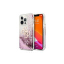 Guess GUHCP13XLG4GPI iPhone 13 Pro Max 6,7" różowy/pink hardcase 4G Big Liquid Glitter