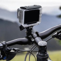 Hurtel mount Aluminum Bike Handlebars GoPro, black