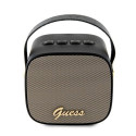 Guess Bluetooth speaker GUWSB2P4SMK Speaker mini black/black 4G Leather Script Logo with Strap