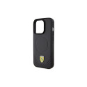 Ferrari Carbon Metal Logo MagSafe case for iPhone 15 Pro - black