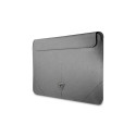Guess Saffiano Triangle Logo case for a 16" laptop - silver
