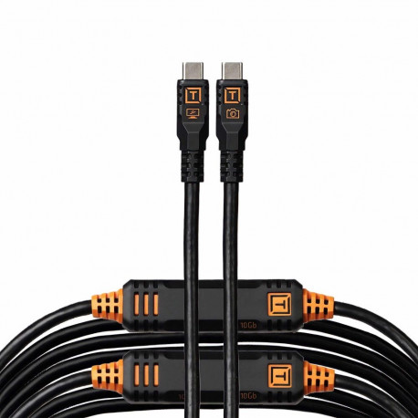 TetherPro Optima 10G USB-C, 9.4m, sirge, must