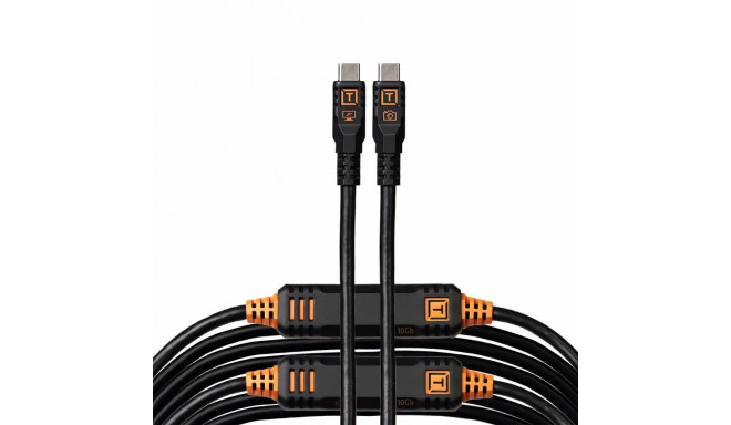 TetherPro Optima 10G USB-C, 9.4m, sirge, must