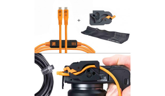 LeverLock & Cable Kit, Optima, 4.6m, Straight, Orange