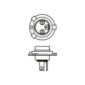 Bosch H4 12V 60/55W Gigalight 150% 1tk