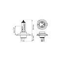 Bosch H4 12V 60/55W Gigalight 150% 1tk