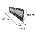Turvakaitseriba voodi avamiseks 200 cm must