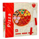 Pizzatoodete puidust mängukomplekt koos tarvikutega