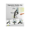 Freestanding single monitor mount 17 - 32 inches (43 - 81 cm), max. 8 kg, fully flexible desk stand