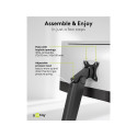 Freestanding single monitor mount 17 - 32 inches (43 - 81 cm), max. 8 kg, fully flexible desk stand