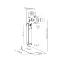 Freestanding single monitor mount 17 - 32 inches (43 - 81 cm), max. 8 kg, fully flexible desk stand